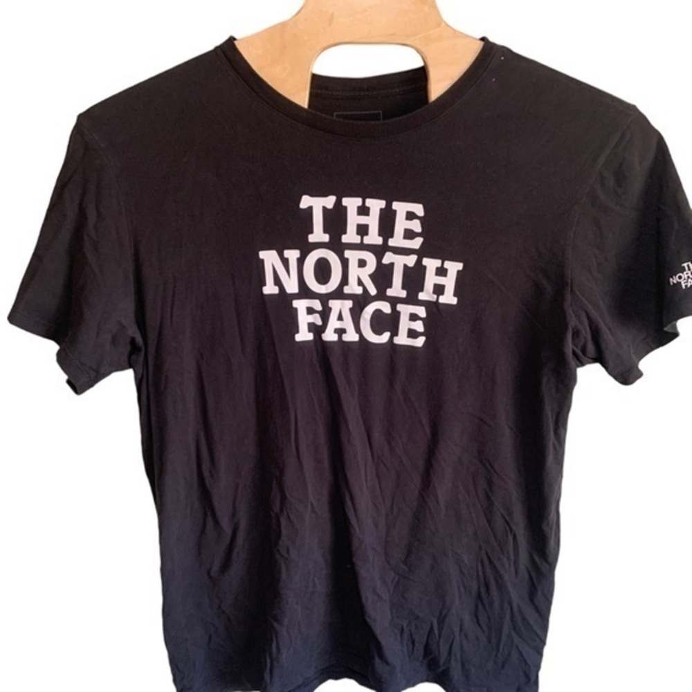 The North Face Black T-Shirt‎ XL Flaw Has Minor Bleach Stains